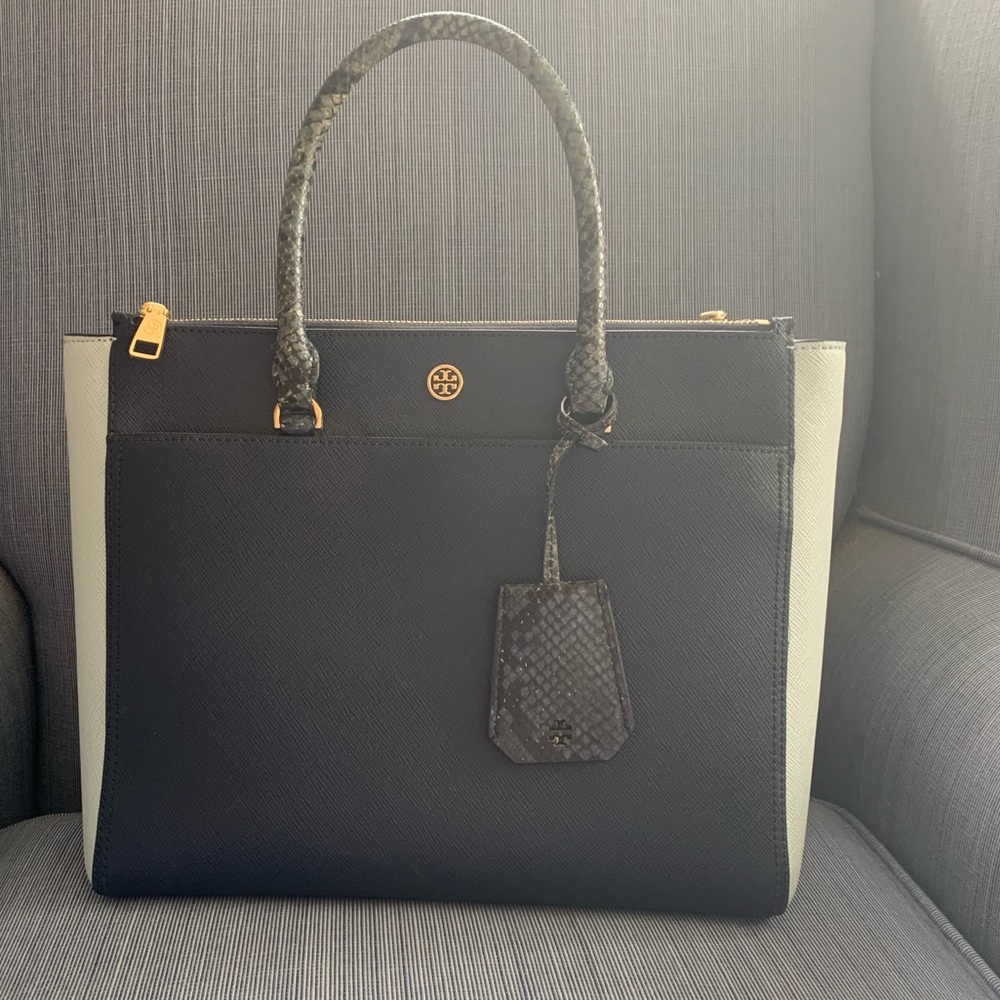 Tory Burch python handbag